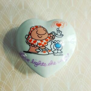 Vintage Ziggy American Greetings Heart-shaped Candle Rose Scented 80s